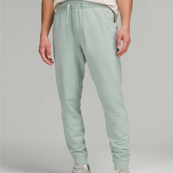Lululemon City Sweat Jogger Stretch French Terry Silver Blue L